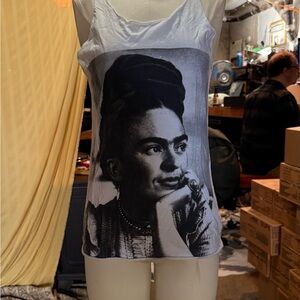 Women's Graphic Tank Top - Black and White